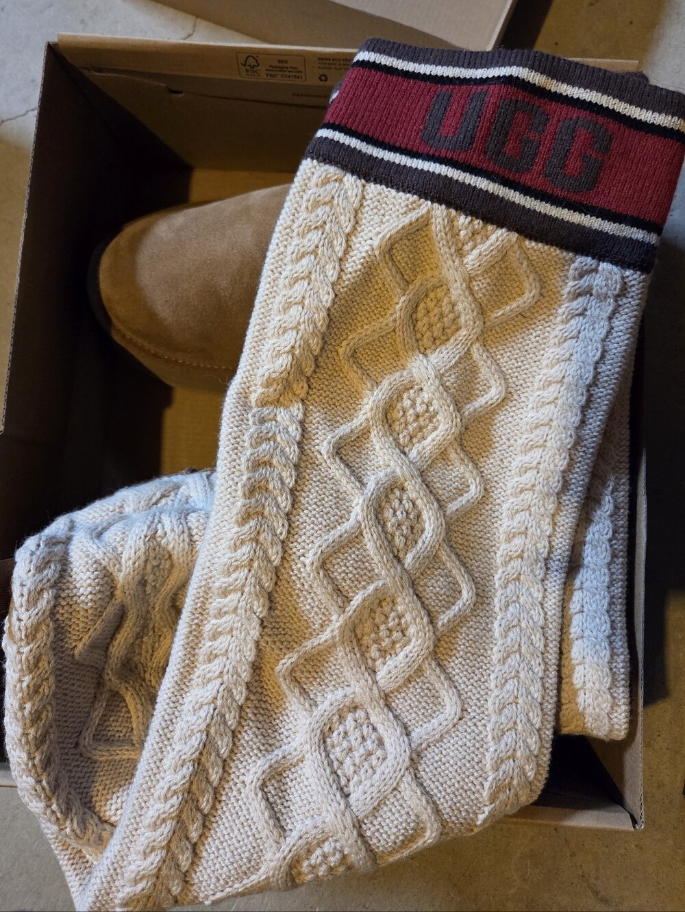 UGG Classic Sweater Letter Tall Boots - Women's Size 10